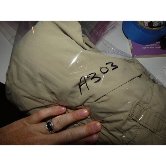 Men's Khaki Hiking Pants with zip off pants legs to create shorts, Aigle Actimum - Picture 5 of 5